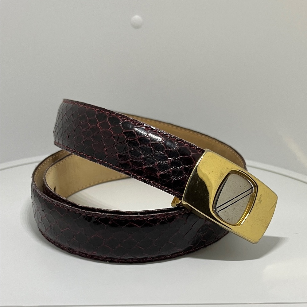 Vintage Snakeskin Belt By Christopher Roberts